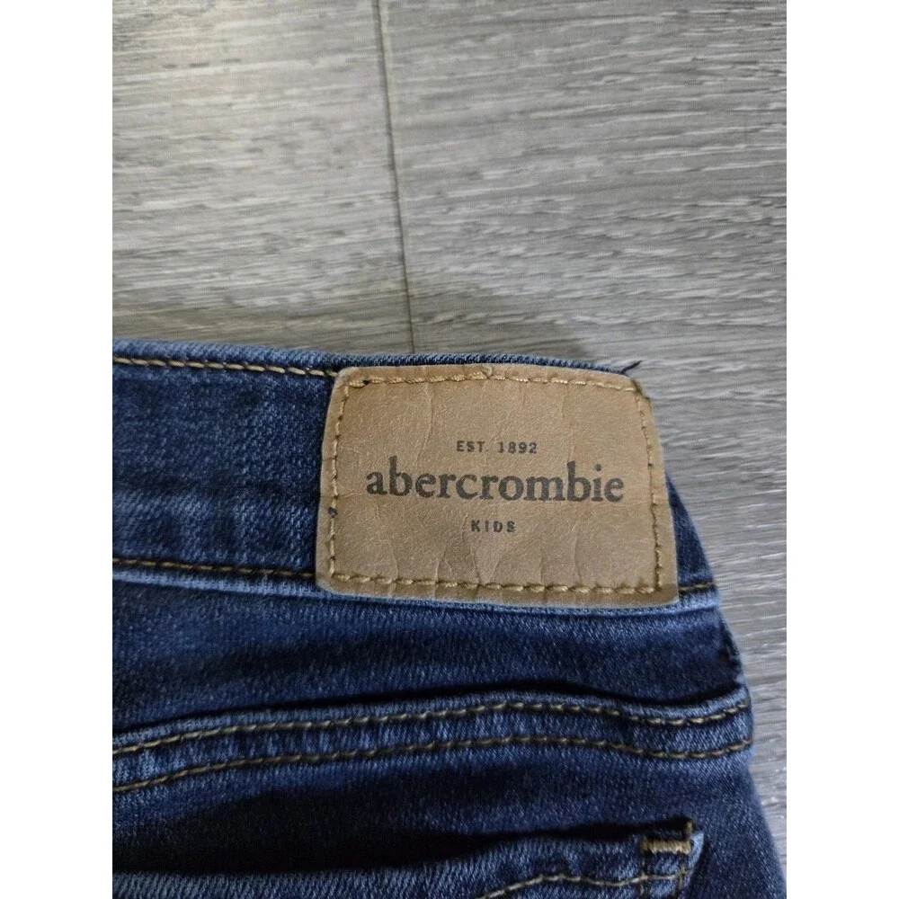 Abercrombie Kids Girls Skinny Jeans Size 8 Dark Wash Stretch Denim